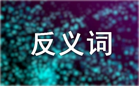 反義詞的四字成語
